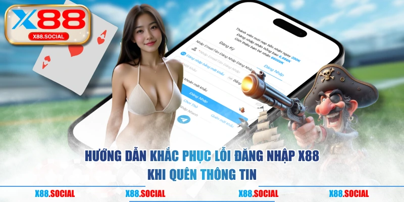 Hướng dẫn khắc phục lỗi đăng nhập X88 khi quên thông tin
